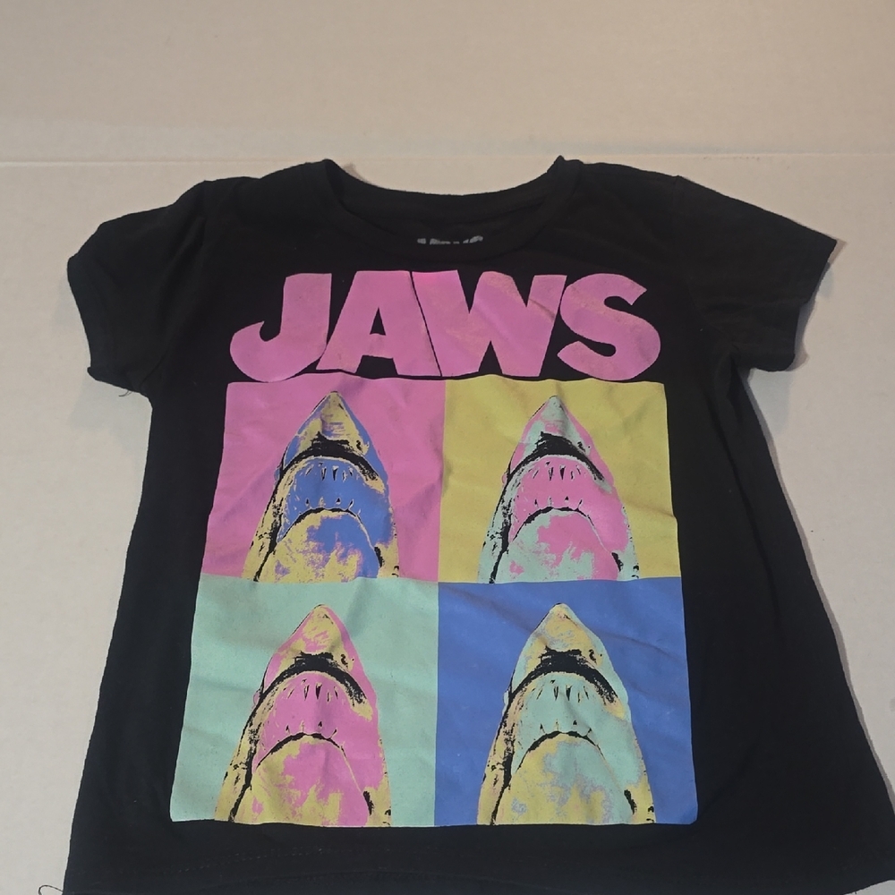 Jaws Kids Pop Art Tee - Black